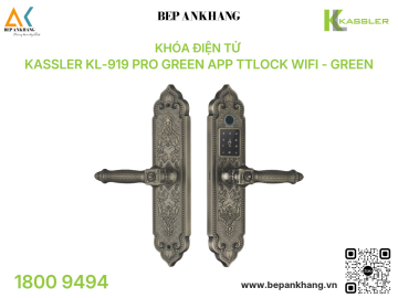 Khóa điện tử  Kassler KL-919 Pro Green App TTLOCK Wifi - Green